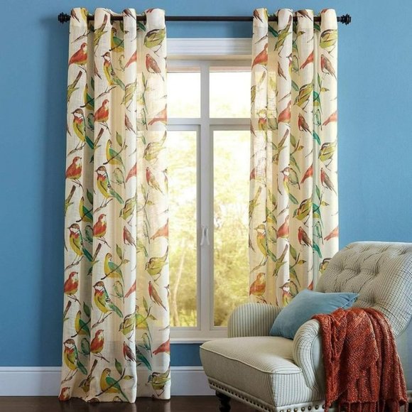 Pier 1 Accents Pier One Imports Birdwatchers Sheer Grommet Curtain Panel N474 Poshmark